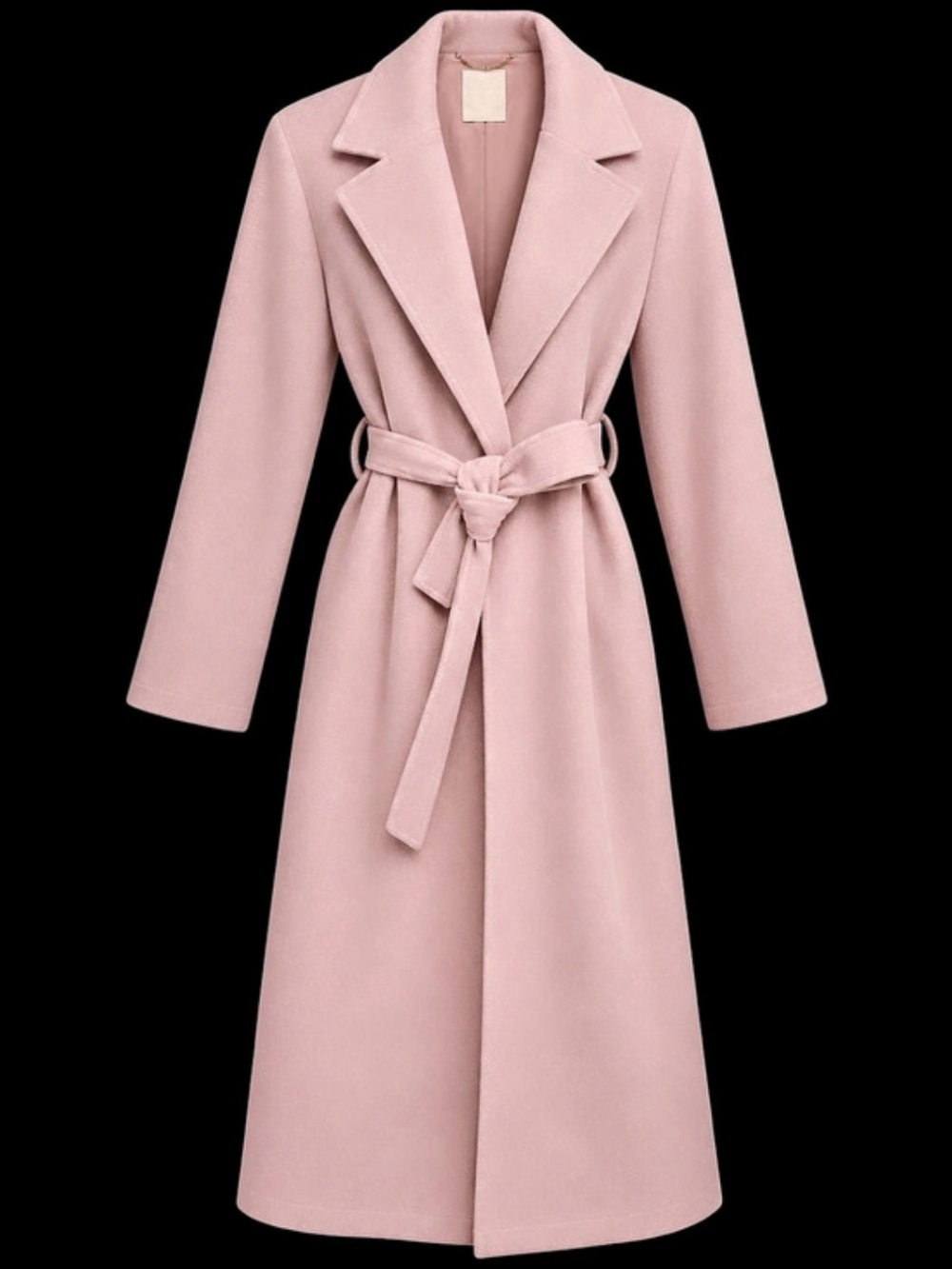 joie Belted Wool Blend Coat Light Pink US Small